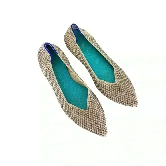 Rothy's Shoes - ROTHY'S ROTHY'S THE POINT NULTI METALLIC FLATS